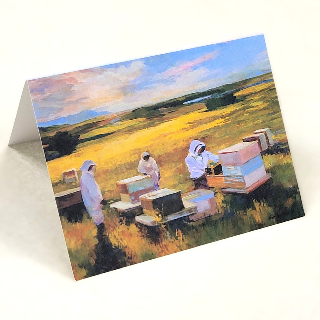 Cartes de vœux sur le thème de l'apiculture