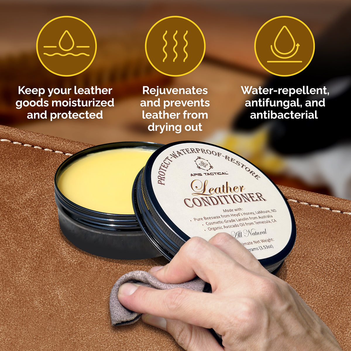 Apis Tactical Leather Conditioner