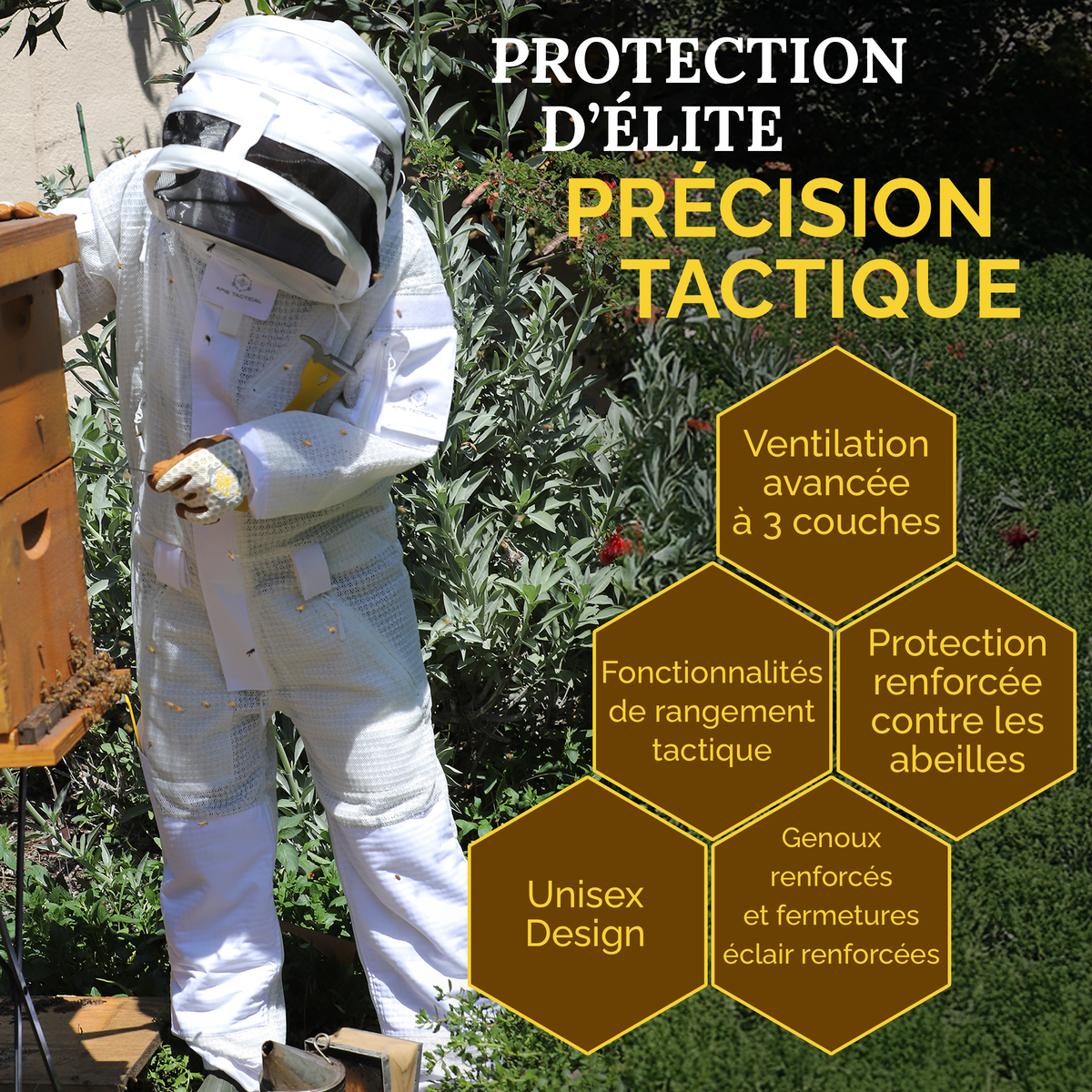 Combinaison d'apiculture Apis Tactical PRO intégrale