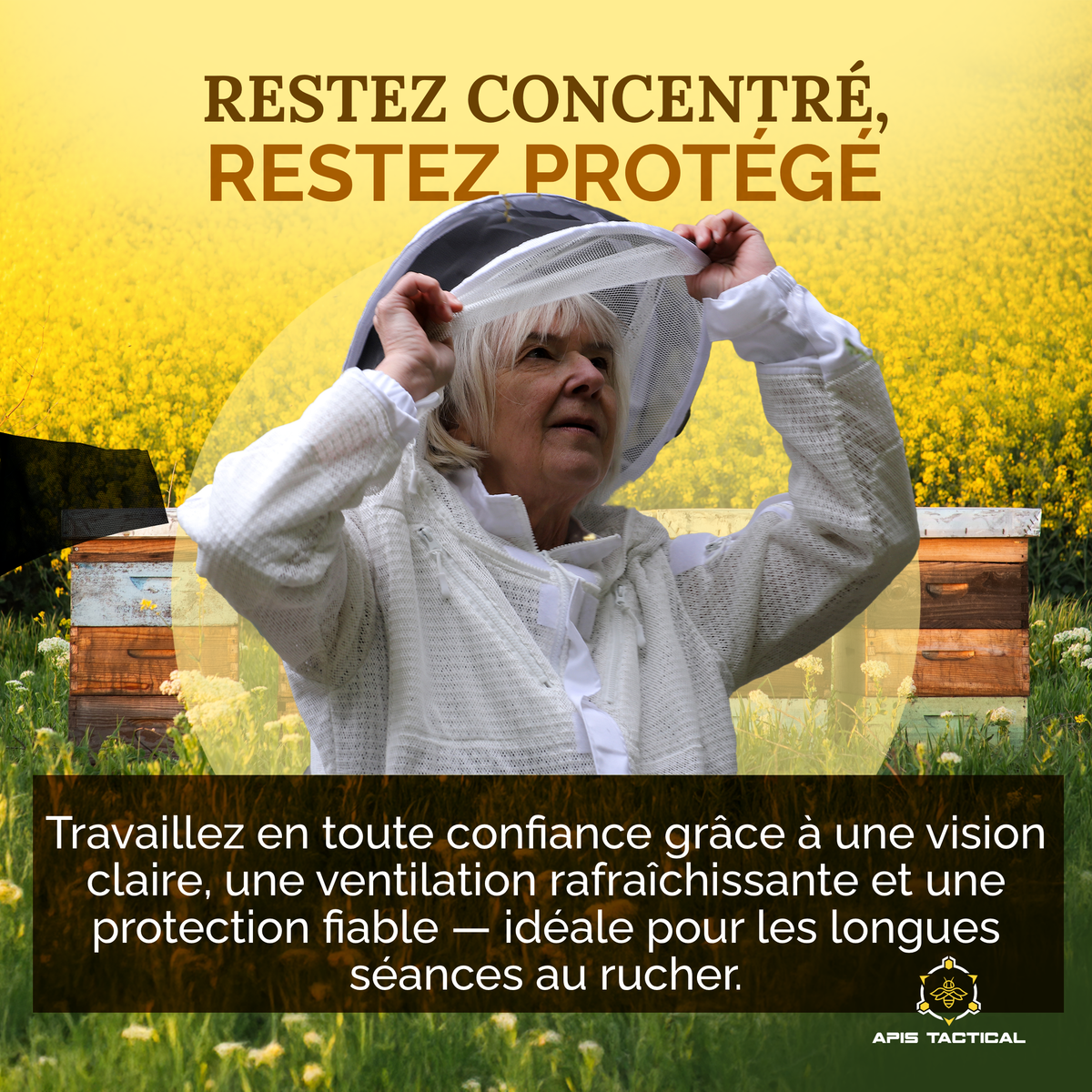 Cagoule d’apiculture Apis Tactical