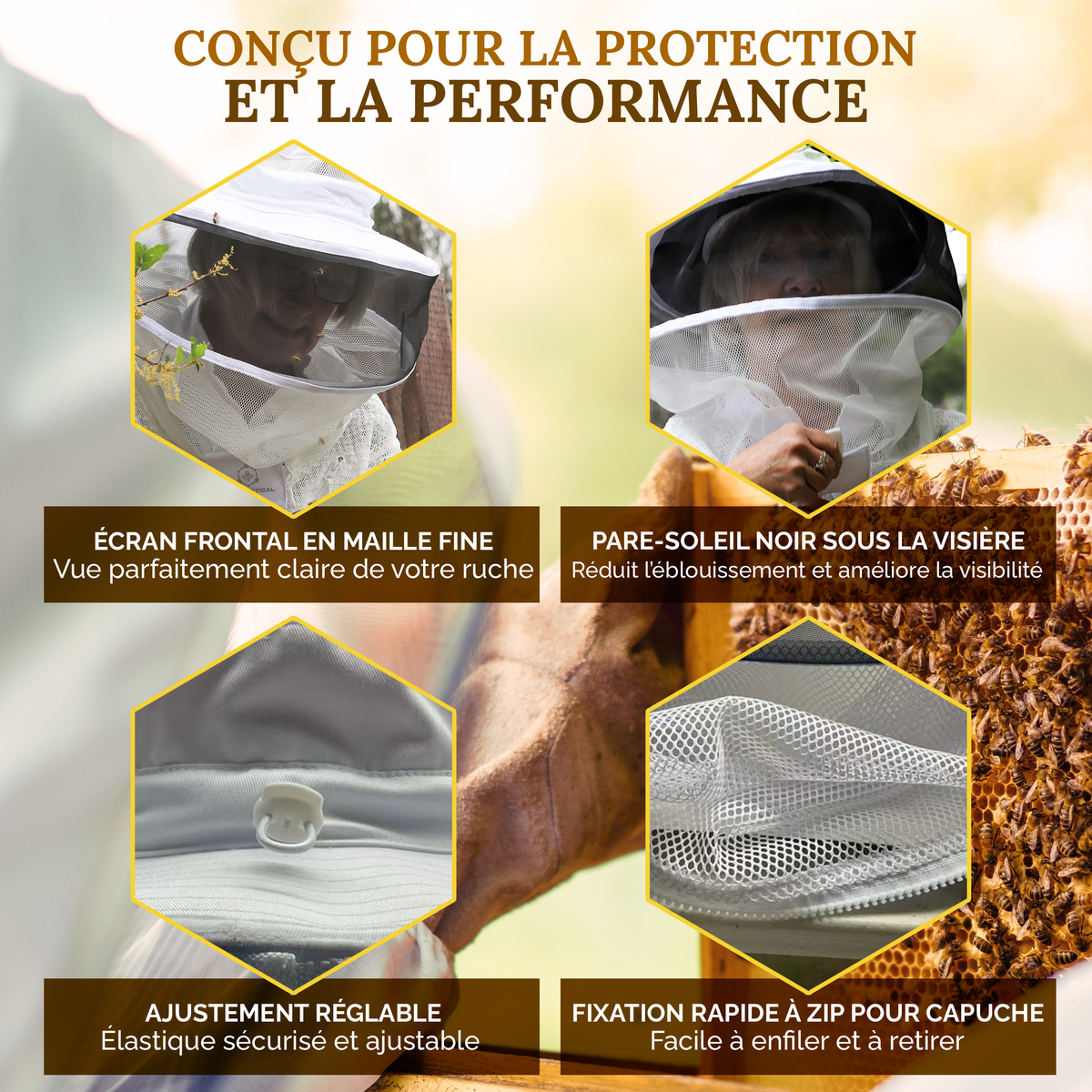 Cagoule d’apiculture Apis Tactical