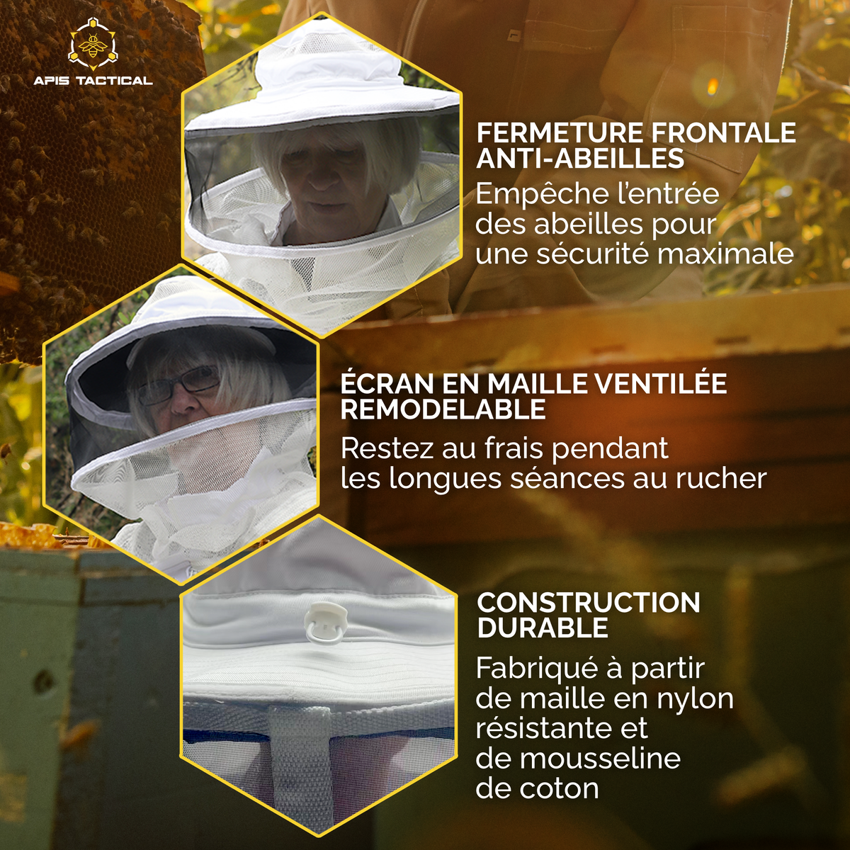Cagoule d’apiculture Apis Tactical
