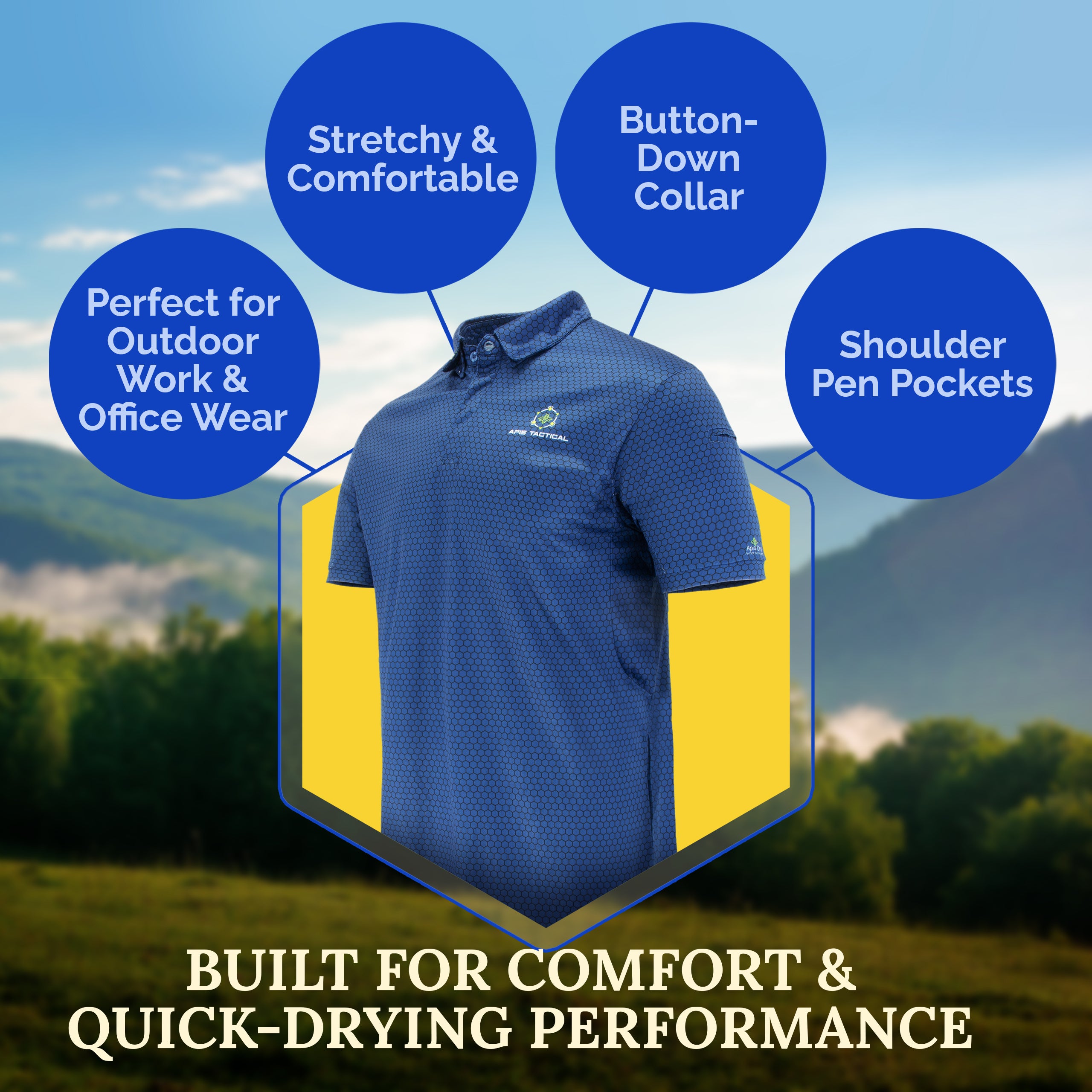 Apis Tactical Mens Polo Shirt