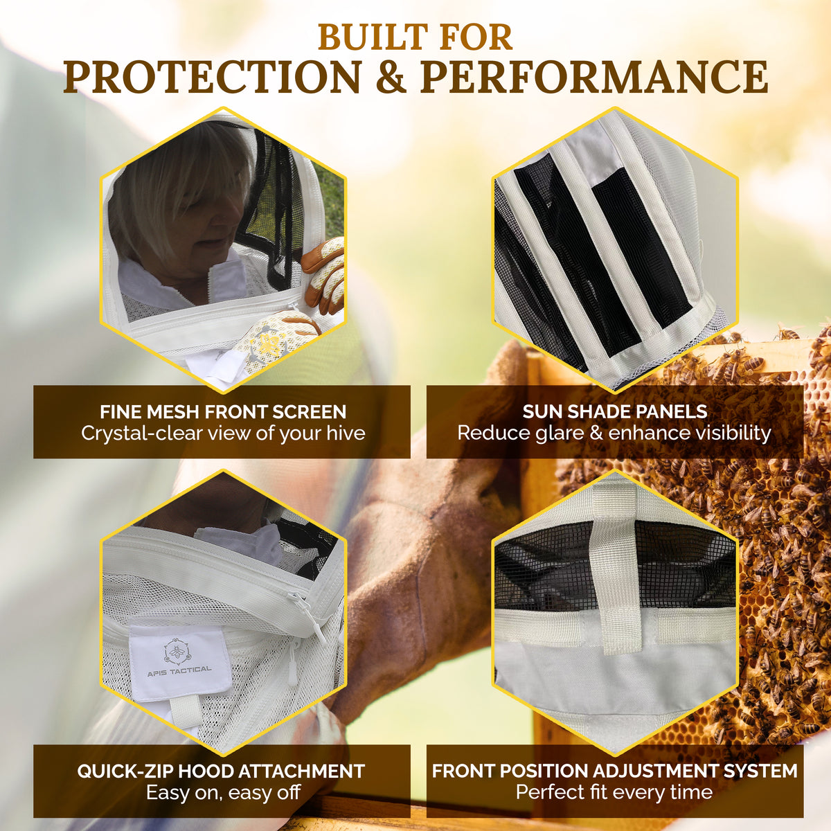 Apis Tactical PRO Beekeeping Fencing Veil