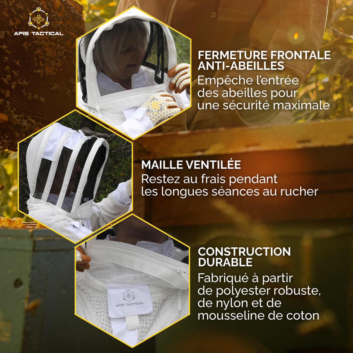 Voile d’apiculture Apis Tactical PRO