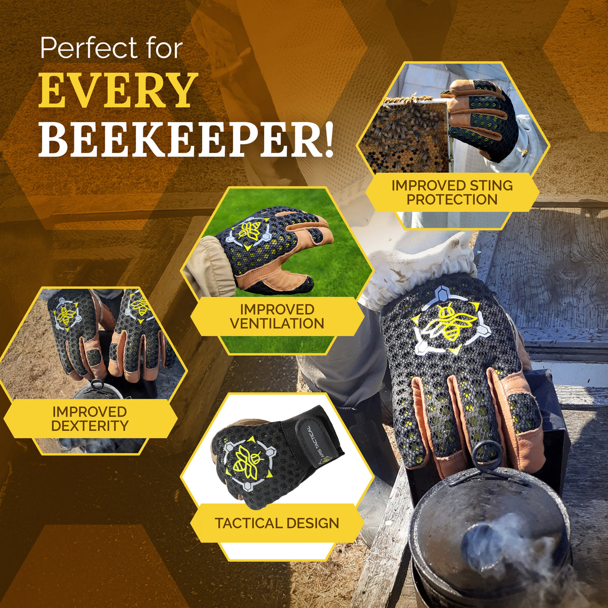 Apis Tactical PRO Beekeeping Gloves