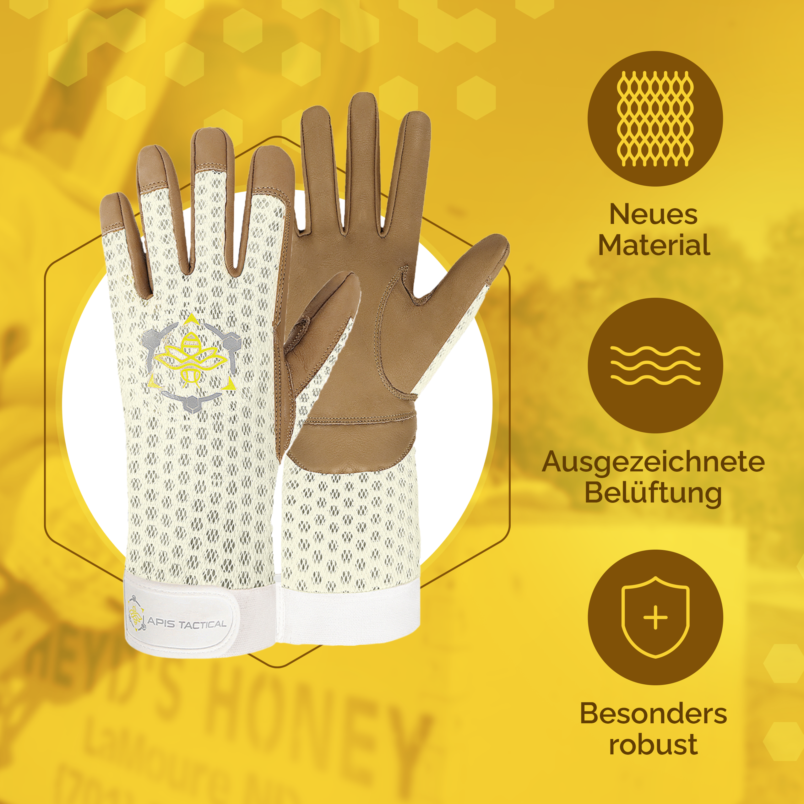 Apis Tactical Schwerlast-Imkerhandschuhe