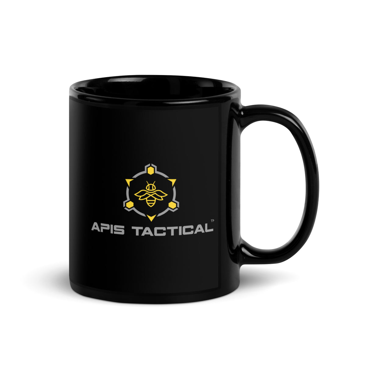 Apis Tactical Black Glossy Mug