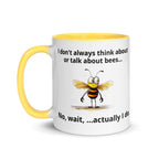 Mug « En fait oui » avec intérieur jaune
